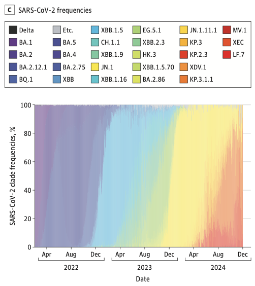 Scenario Projections of COVID-19 Burden in the US, 2024-2025